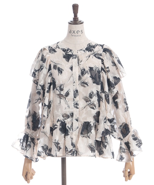 シフォンジャカードフリルBL