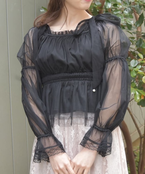 パール付リボンチュールＰＯ