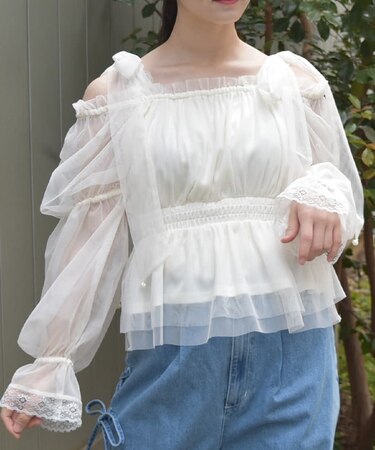 パール付リボンチュールＰＯ