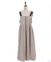 フロントジップジャンパースカート