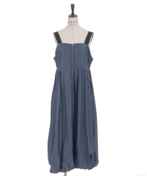 フロントジップジャンパースカート