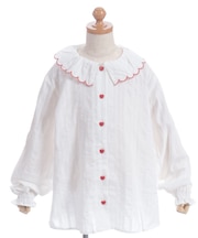 スカラップ襟ブラウス