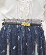 ローズバックル細ベルト