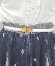 ローズバックル細ベルト