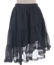 ドット柄ミニスカート