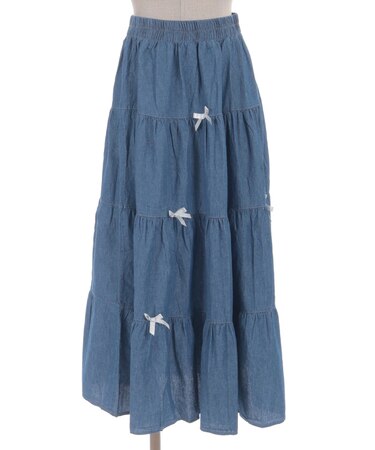 デニムティアードスカート