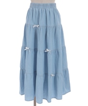 デニムティアードスカート