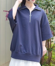 リボンラインジップトレーナー