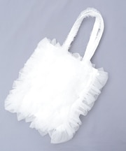 チュールフリルトートバッグ