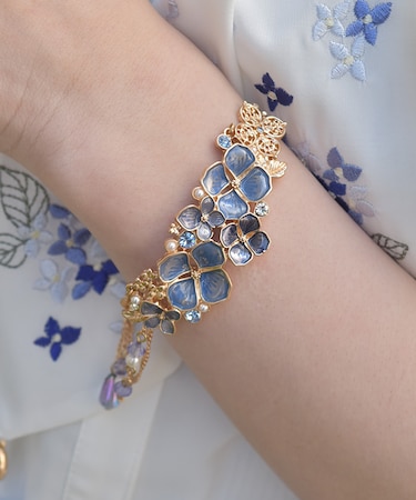 紫陽花モチーフブレスレット