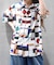 レトロステンドグラス柄シャツ