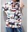レトロステンドグラス柄シャツ