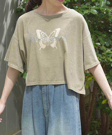 ビジューロゴショートＴシャツ