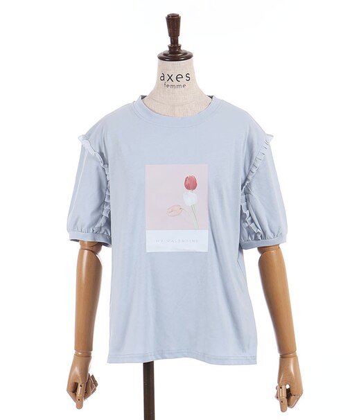 お花プリントＴシャツ