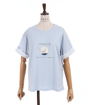 袖レースＴシャツ