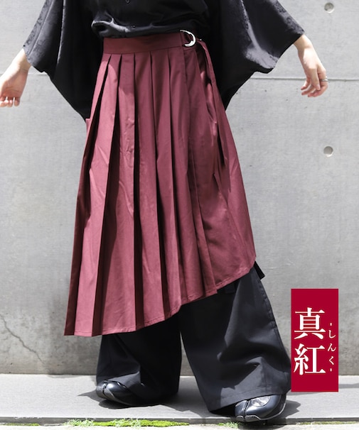レイヤードカーゴ巻きスカート