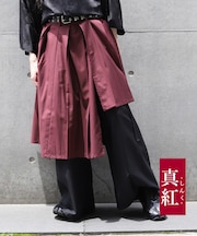 レイヤードアシメ巻きスカート