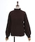 袖先透かし編みハイネックプルオーバー