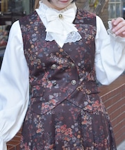 フローラルプリントベスト