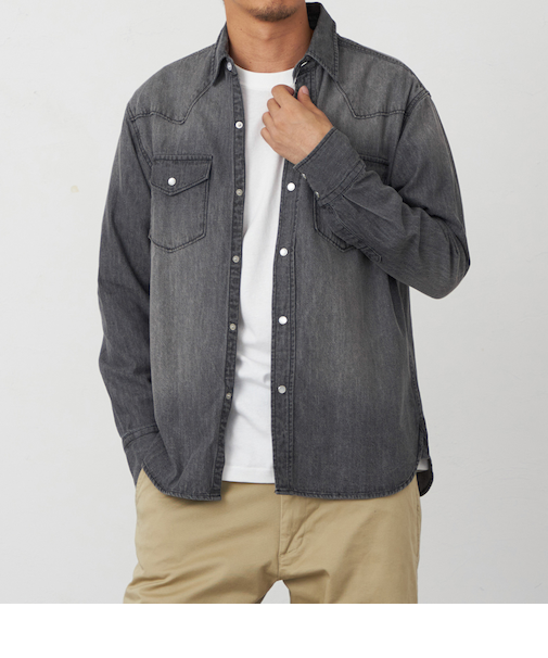 デニムシャツ【長袖】