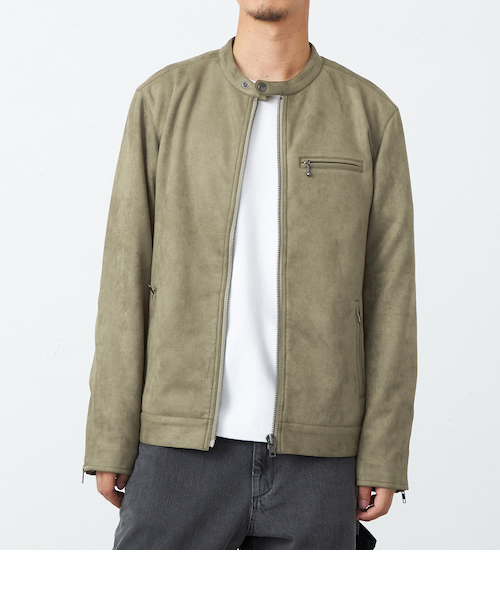 値下げ！PUNYUS フェイクスウェードライダースジャケット　③ フェイクスウェードシングルジャケット｜エドウインのアウトレット通販