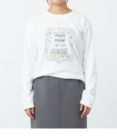 プリントロングTシャツ