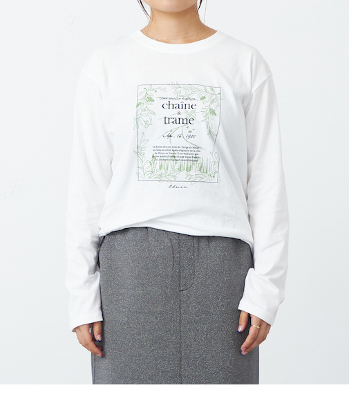 プリントロングTシャツ