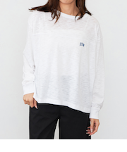 カレッジプリントTシャツ 長袖