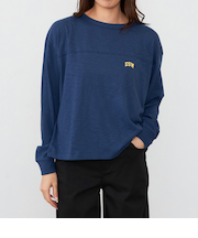 カレッジプリントTシャツ 長袖