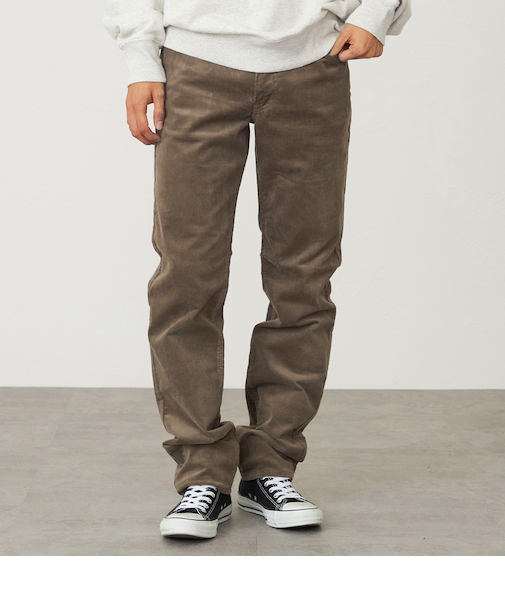 ストレッチレギュラーストレートパンツ
