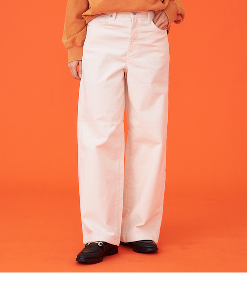 コーデュロイワイドパンツ