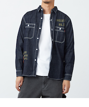 デニムワークシャツ【長袖】