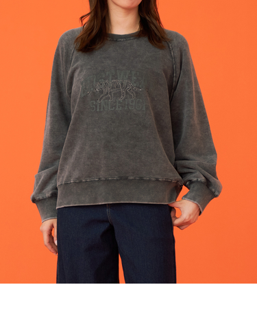 パウダーウォッシュプリントスウェット