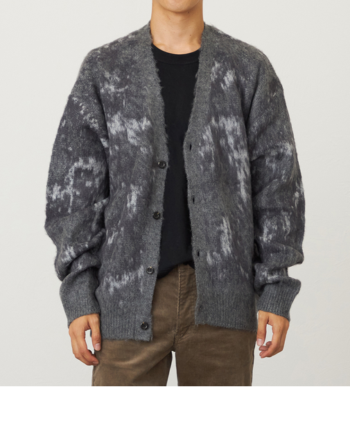 モザイクニットカーディガン