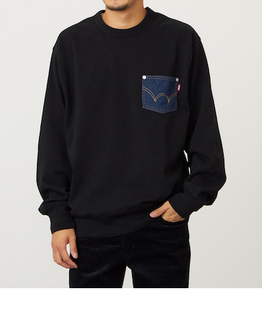 デニムポケットスウェット