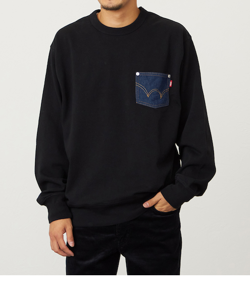 デニムポケットスウェット