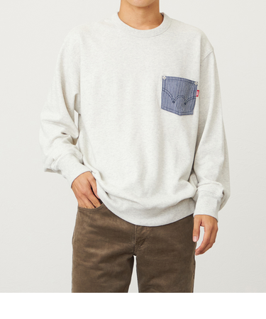 デニムポケットスウェット