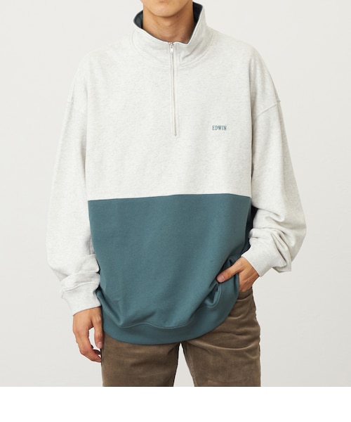 ハーフジップスウェット｜エドウインのアウトレット通販｜三井