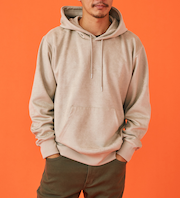 フェイクスエードフード付きパーカー