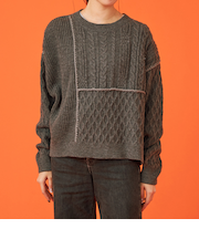 ミックスケーブルニット