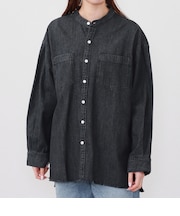 フリンジ スタンドカラーシャツ（長袖）