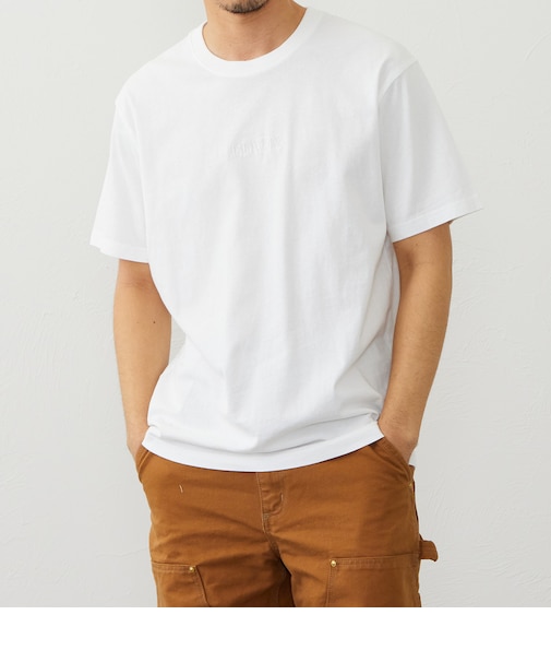 ロゴ刺繍 半袖Tシャツ