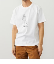 手書き風ロゴプリント 半袖Tシャツ