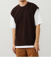 ベストレイヤード半袖Tシャツ