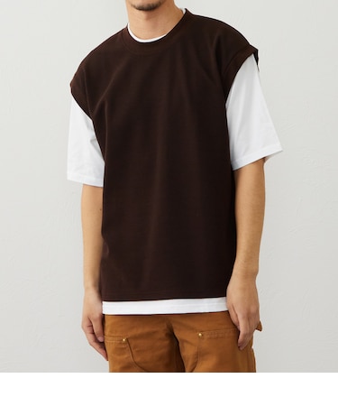 ベストレイヤード半袖Tシャツ