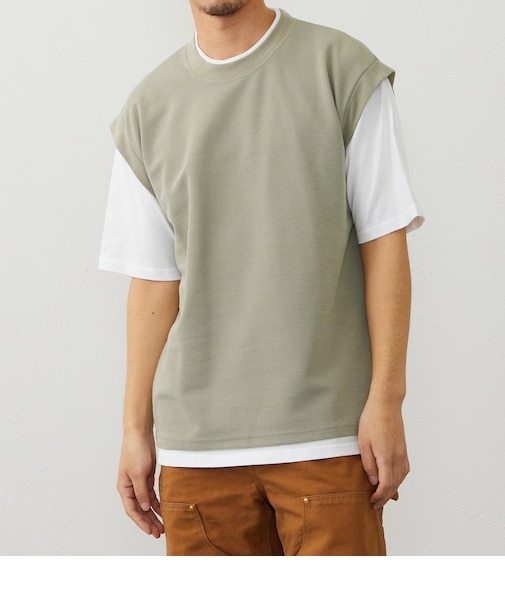 ベストレイヤード半袖Tシャツ