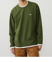 フェイクレイヤード 長袖Tシャツ