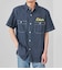 ワッペン 半袖ワークシャツ