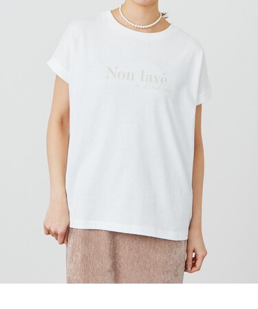 デザインプリント フレンチスリーブTシャツ