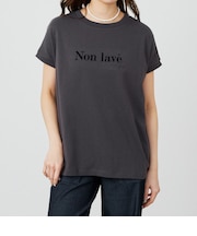 デザインプリント フレンチスリーブTシャツ